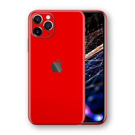 iPhone 11 PRO GLOSSY Bright Red Skin | Iphone 11, Iphone, Apple phone case