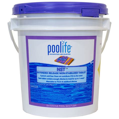 Poolife NST Non Stabilized Swimming Pool Chlorine Tablet 20.6lb 22421