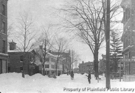 Corner of West Front Street and Madison, Plainfield, NJ, blizzard of ...