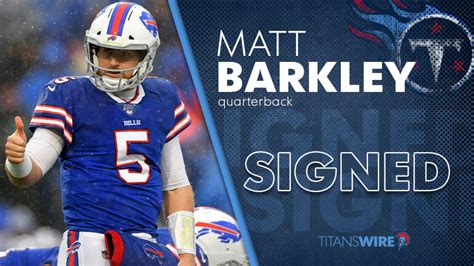 Former Buffalo Bills QB Matt Barkley signs with Tennessee Titans