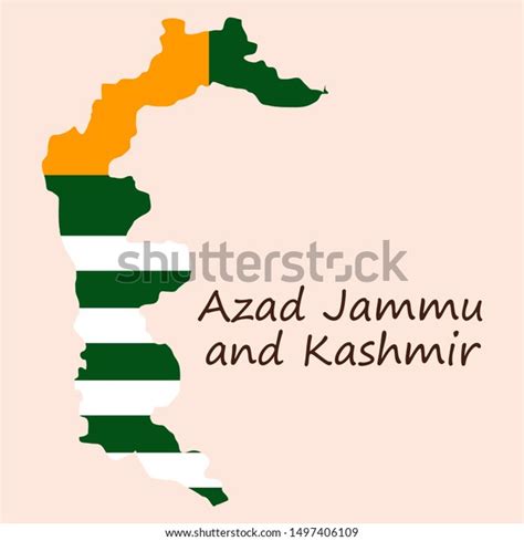 Azad Kashmir Province Pakistan Islamic Republic Stock Vector (Royalty ...