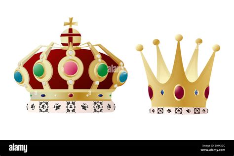 King and queen crown Stock Photo - Alamy