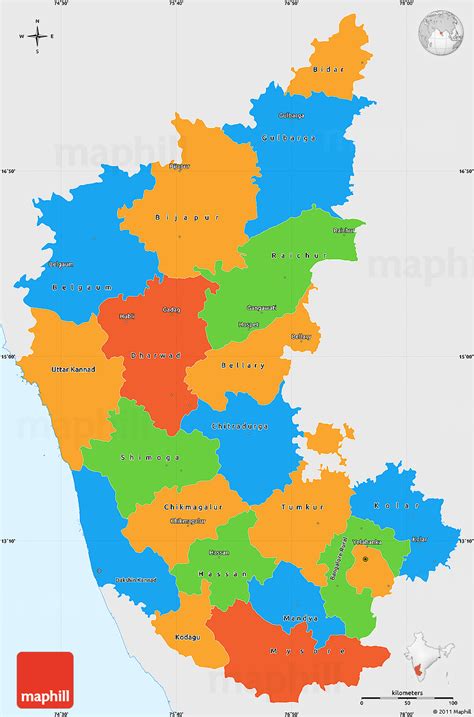 Political Map Of Karnataka - World Maps