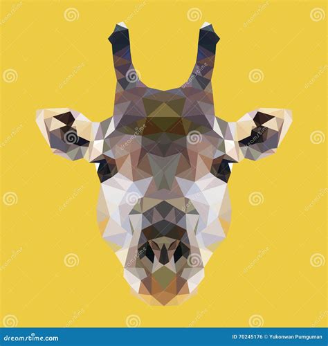 Polygonal Giraffe, Polygon Geometric Animal, Vector Illustration Stock Vector - Illustration of ...
