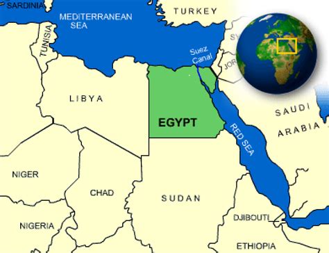 Map of Egypt. | - CountryReports