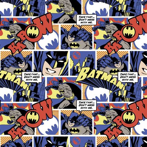 SPECIALTY FABRICS: Batman Comic Strip: Color Pop Comics by Camelot ...