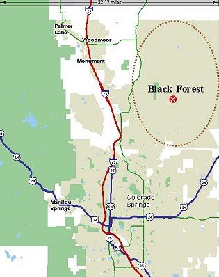 Black Forest Colorado Map - Map Of Rose Bowl