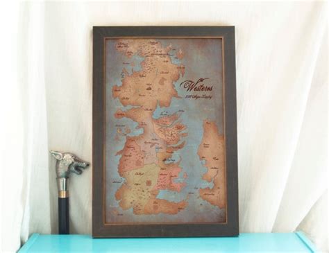 Map of Westeros // A Song of Ice and Fire / Seven Kingdoms / - Etsy Australia