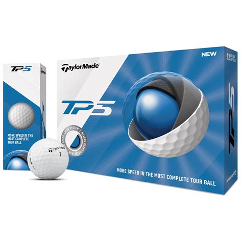 TaylorMade TP5 2019 1 Dozen Golf Balls at GlobalGolf.ca