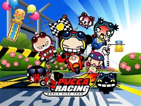 Pucca Racing, World Bike Tour | Pucca, Anime, Funny love