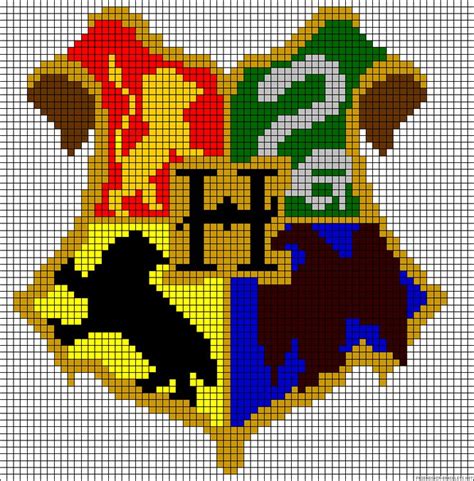 91 best HARRY POTTER PIXEL ART images on Pinterest | Hama beads ...