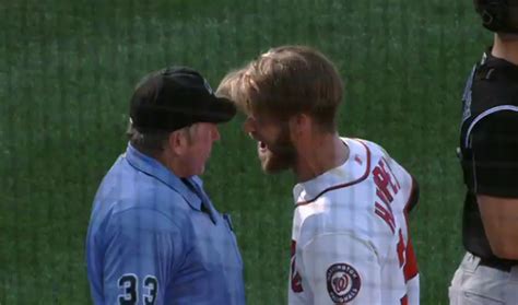 Bryce Harper ejected for slamming helmet while arguing called third strike (Video) ~ Holdout Sports