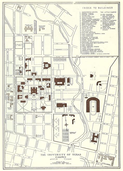 Historical Campus Maps University of Texas at Austin - Perry-Castañeda ...