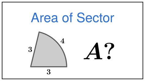 Area of Circular Sector (Circle Sector) — Formula Derivation (Proof), Example - YouTube