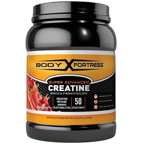 Body Fortress 100% Pure Creatine HCL Powder, Lemon Lime, 100 Servings ...