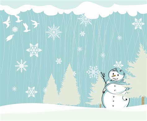 Snowman background vector free download