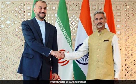 S Jaishankar Holds Talks With Iranian Foreign Minister Amid Prophet Row