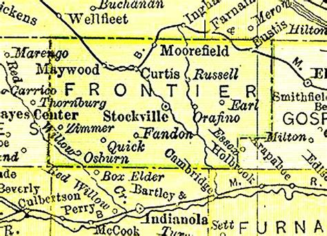 1895 Maps of Frontier and Furnas Counties