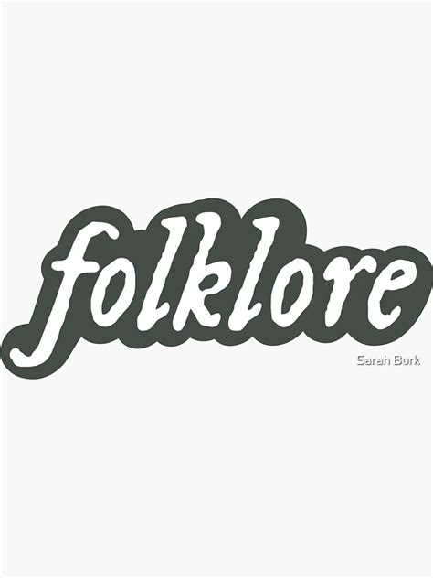 "Folklore Album Taylor Swift" Sticker for Sale by sarahaburk | Redbubble