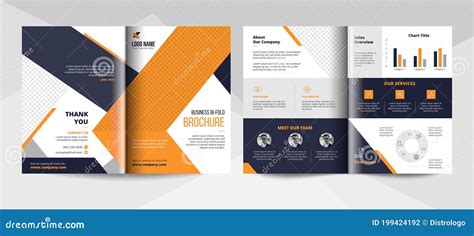 Business Bifold Brochure Design Template. Corporate Business Flyer ...