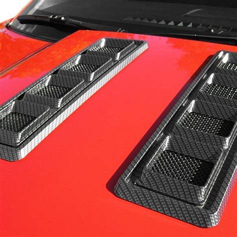 Retro USA® CA1HV-A-CF - Carbon Fiber Hood Vent Set