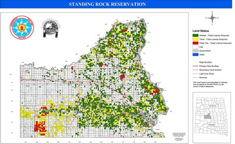 Standing Rock Reservation Map - Map Of The World