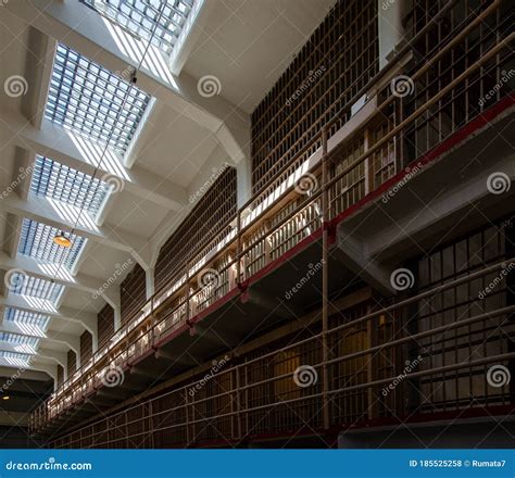 Alcatraz Jail Cells. Alcatraz Island Editorial Stock Photo - Image of ...