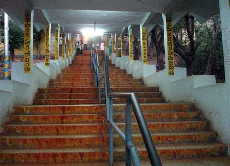 Tirumala steps | All painted with red and yellow paint Check… | Flickr