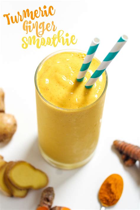 Turmeric Ginger Smoothie Recipe - fANNEtastic food | Registered ...