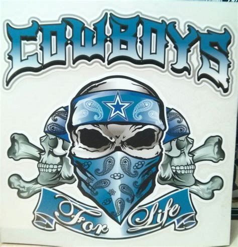 Dallas Cowboys Skulls window decal by JuiceCollection on Etsy