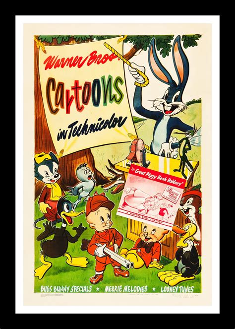 BUGS BUNNY * CineMasterpieces WARNER BROS. CARTOON ANIMATION MOVIE POSTER 1946 | eBay