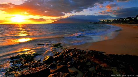 Wallpapers Maui Sunset World Fresh New Hd Best Quality 1920x1080 ... Desktop Background