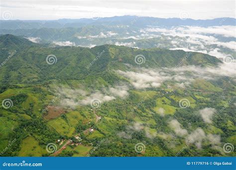 Aerial view in Costa Rica stock photo. Image of land - 11779716