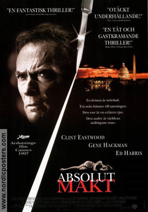 ABSOLUTE POWER Movie poster 1997 original NordicPosters