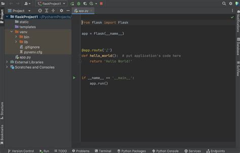 Flask tutorial: Create a Flask application in PyCharm : Valeria Letusheva