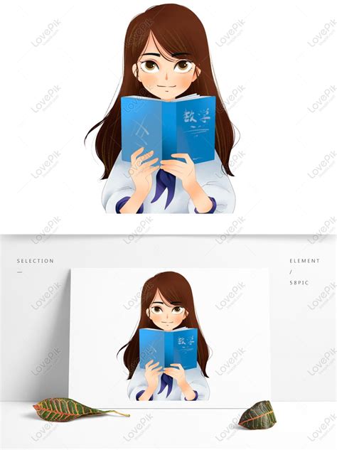 Female Student Hand Drawing Character Design PNG Picture PSD images ...