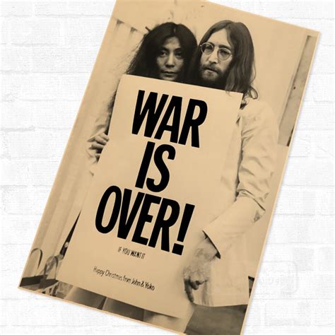 John Lennon Yoko Ono War Is Over Poster