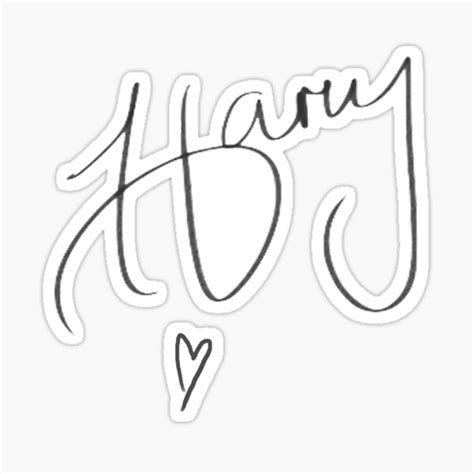 Harry Styles Signature Stickers | Redbubble