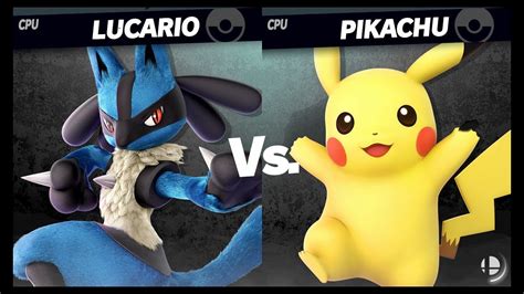 Lucario vs Pikachu : Super Smash Bros. Ultimate Smash Mode Gameplay - YouTube