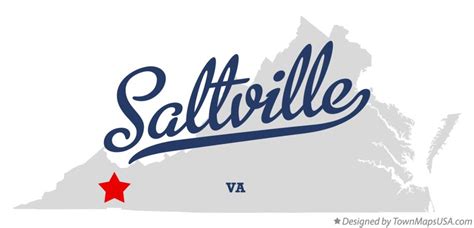 Map of Saltville, VA, Virginia