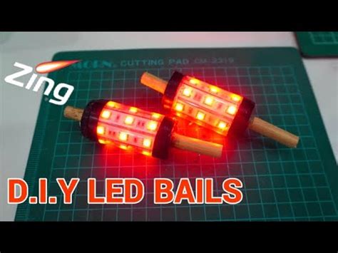 How to make LED light up Cricket Bails | New & Improved || JL's Maker ...