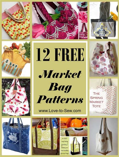 12 Free Market Bag Patterns | Shopping bag pattern, Bag pattern ...