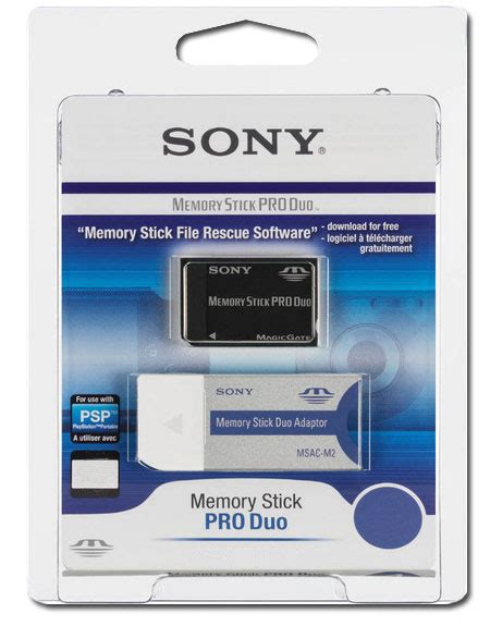 Memory Stick PRO Duo 4GB Card with Adapter | Sony | Unlock Software ...