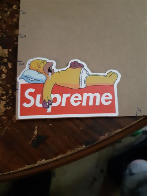 Supreme Homer Simpson Sticker #Skatewear #Skateboarding #NikeSB #Adidas #Vans #Supreme #Palace # ...