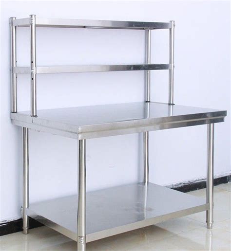 STAINLESS STEEL KITCHEN OVERSHELF RACK / EXTEND WORKING TABLE TOP RACK / WORKING TABLE STORAGE ...