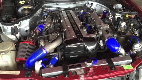 Mercedes swapped 2Jz Engine Conversion - YouTube