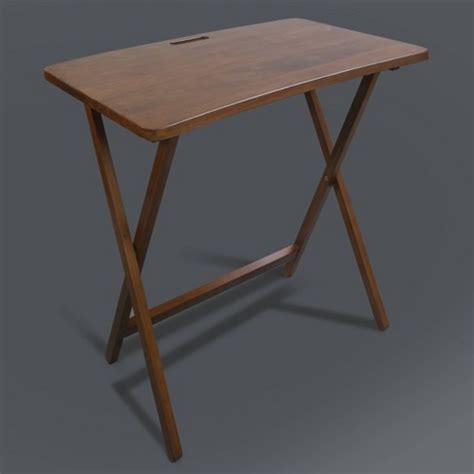 Folding Table With Solid American Gum Wood Walnut - Flora Home: Modern ...