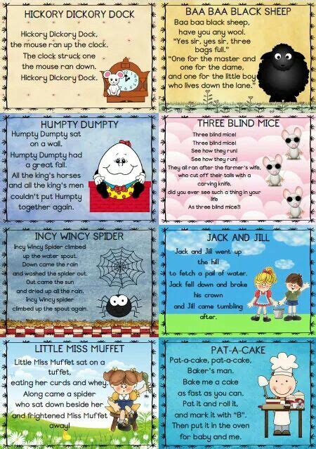 Nursery Rhymes Preschool Activities, Rhyming Preschool, Nursery Rhyme ...