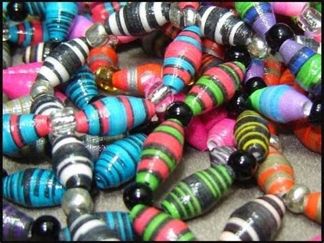 Best Glaze for Paper Beads | How To Make Paper Beads - Craft Tutorial 6 | Make paper beads ...