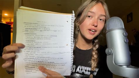 First ASMR Video! Reading Anatomy Notes: Epithelial tissue. - YouTube